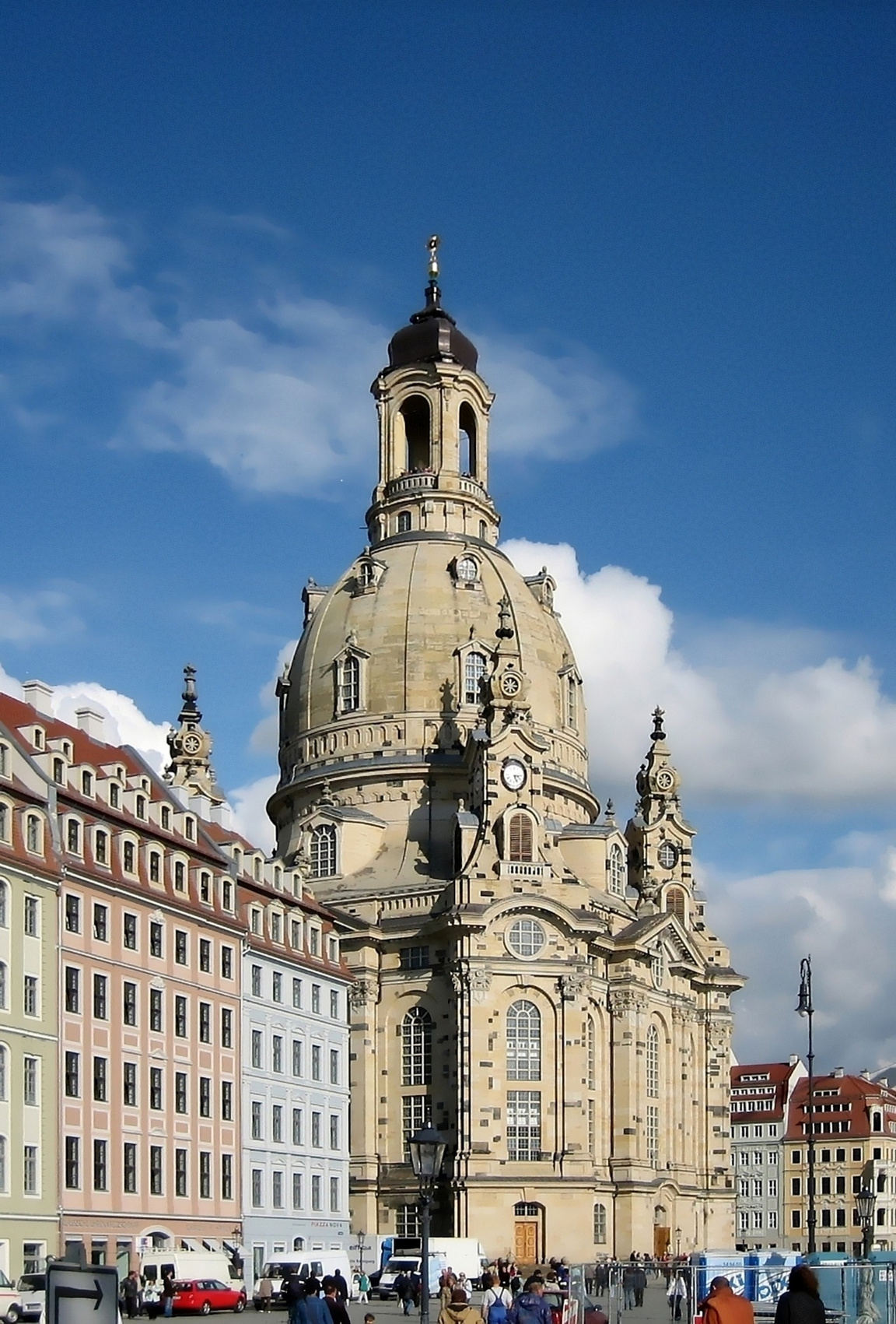 Exterior of Frauenkirche Dresden Church in Germany